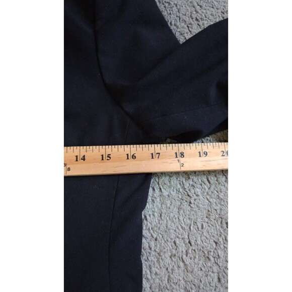 Calvin Klein Womens Black Blazer Jacket Size 4 Two-Button Business Attire - Picture 3 of 6